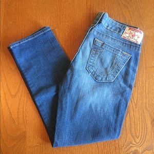 True Religion straight ankle jeans NWOT size 28
